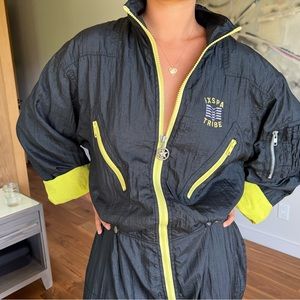 vintage retro 80s jumpsuit one piece tracksuit
